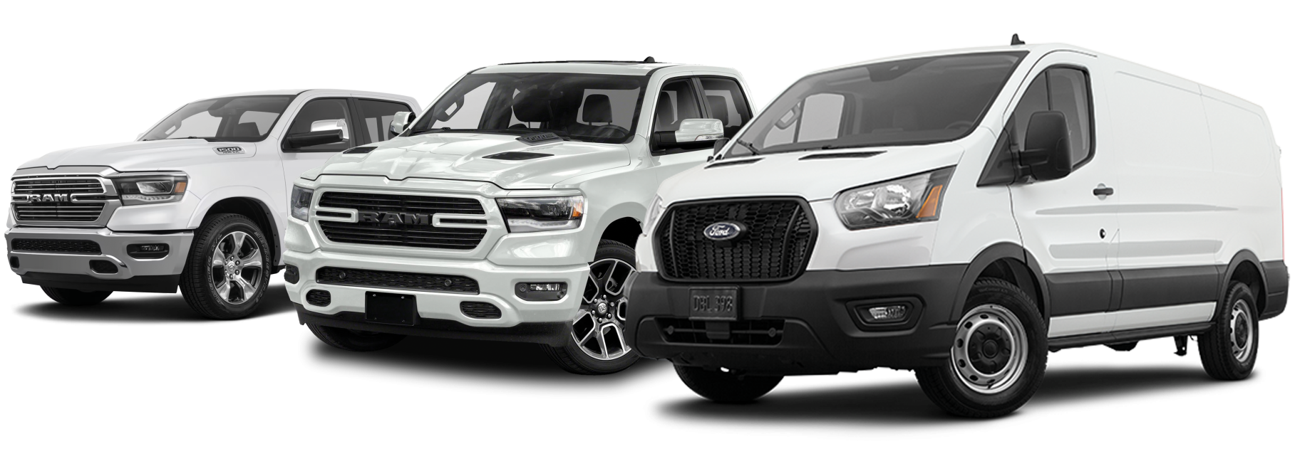 Dodge RAM 2020, Dodge RAM 2022 & Ford Transit T350 2021